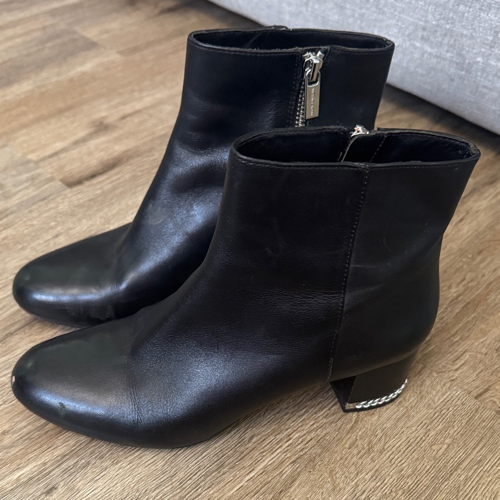 Michael Kors Black Sabrina Mid Ankle Booties - Picture 6 of 13
